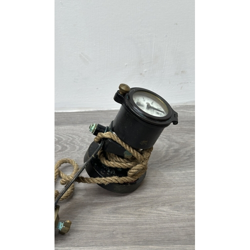 214 - A wooden cased Thomas Walker & Son Excelsior IV Patent ship's log - case approx. 12cm high x 28cm wi... 