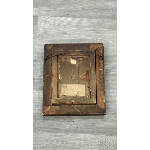 222 - A late 19th/early 20th century gilt framed portrait oil painting, after Georg Hom (1838-1911) titled... 