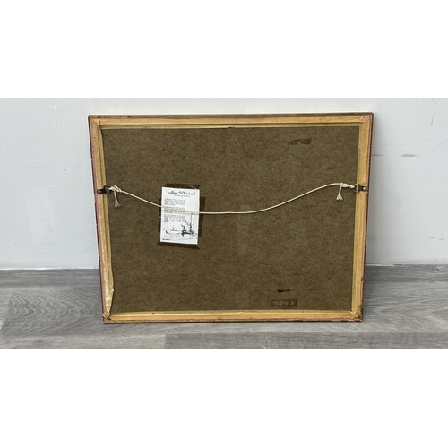 223 - A gilt framed Alan Whitehead (b. 1952) nautical watercolour - approx. 43cm high x 53cm wide