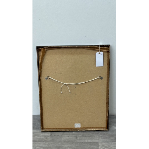 227 - A framed 1978 David Hockney 'Hockney's Progress' exhibition poster featuring the artist's mother - a... 