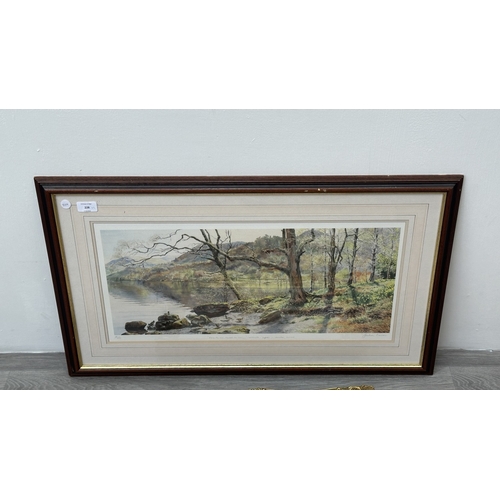 228 - Two framed pictures, one gilt framed floral still life oil on canvas - approx. 40cm high x 49cm wide... 