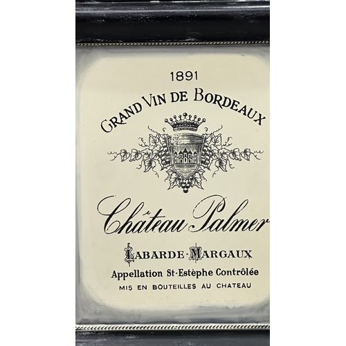 237 - Two 19th century style French painted metal signs - approx. 75cm high x 56cm wide