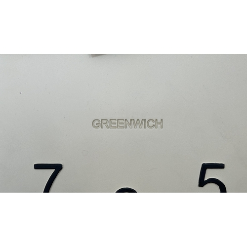 238 - A mid/late 20th century Thomas Kent Greenwich battery operated circular wall clock - approx. 30cm di... 