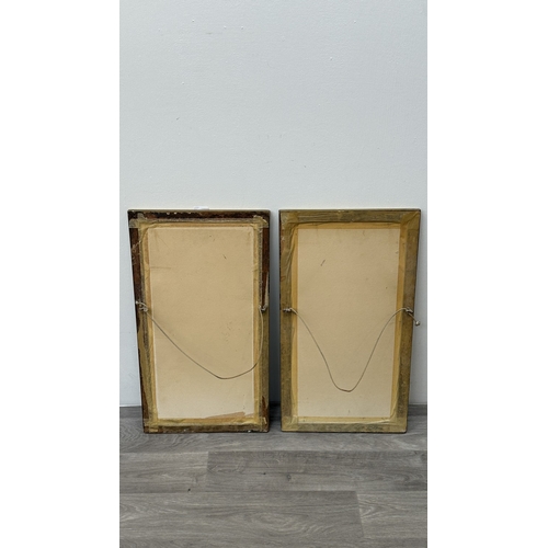 243 - Two late 19th/early 20th century gilt framed Eva Hollyer prints depicting mother and child - approx.... 