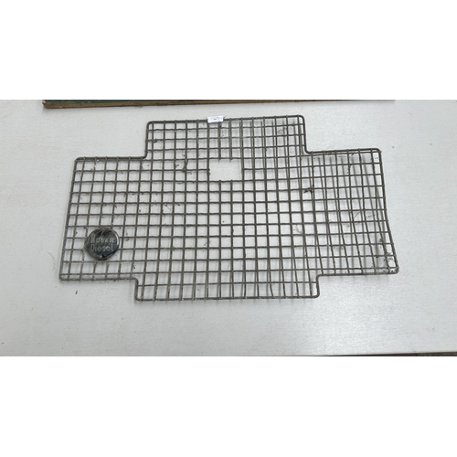 Two items, one Land Rover Series 2/2A wire mesh radiator grille ...