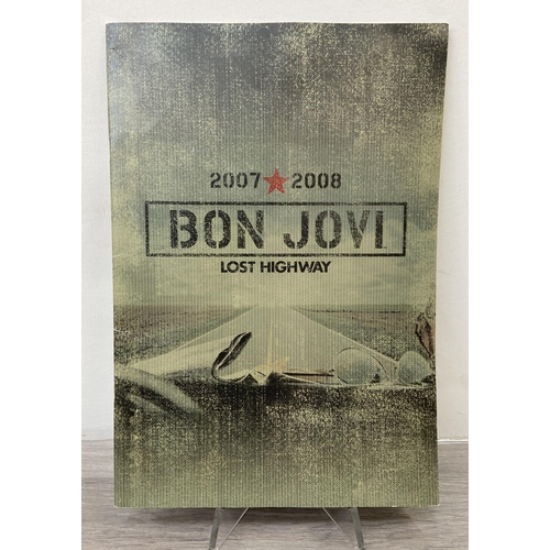 100 - An official tour programme and eight tickets from Bon Jovi's 'Lost Highway Tour 2007-2008'; tickets ... 
