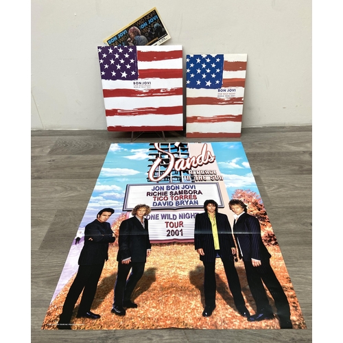 102 - Two official Bon Jovi 'One Wild Night' 2001 tour programmes, two variants, together with a ticket fo... 