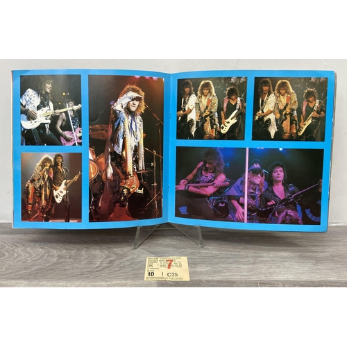 104 - An official Bon Jovi 'Slippery When Wet' 1986 tour programme together with an advance booking ticket... 