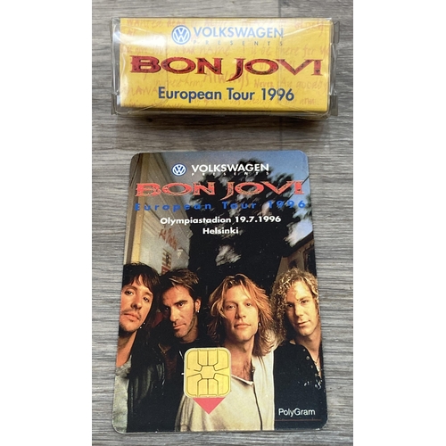 105 - Six items of memorabilia from Bon Jovi's These Days Tour 1996 European and Japan legs, to include an... 