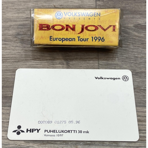 105 - Six items of memorabilia from Bon Jovi's These Days Tour 1996 European and Japan legs, to include an... 