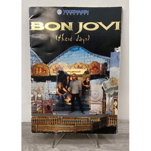 105 - Six items of memorabilia from Bon Jovi's These Days Tour 1996 European and Japan legs, to include an... 