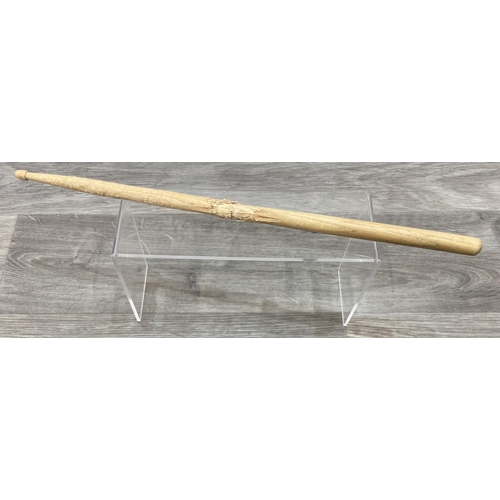 112 - A Vic Firth drumstick believed to have been used by Bon Jovi's Tico Torres during the Jersey Syndica... 