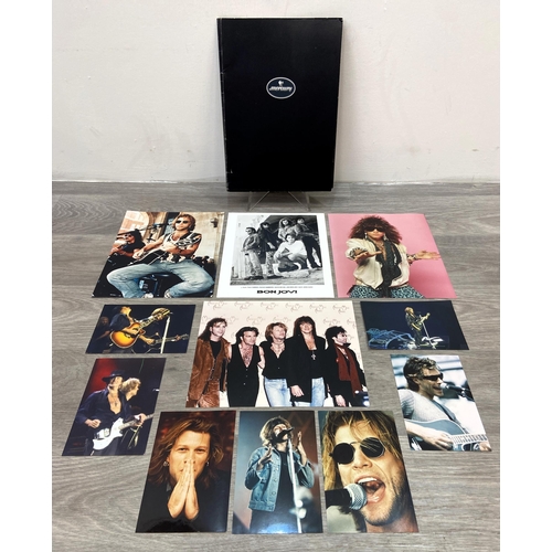 113 - A collection of Bon Jovi memorabilia, to include a backstage pass for Bon Jovi's 'New Jersey' press ... 