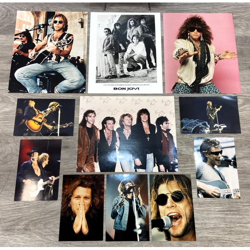 113 - A collection of Bon Jovi memorabilia, to include a backstage pass for Bon Jovi's 'New Jersey' press ... 