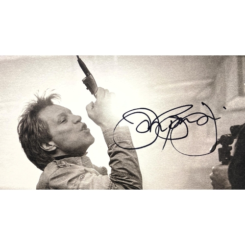 116 - A Jon Bon Jovi hand-signed photo card, obtained through official VIP ticket packages during the band... 
