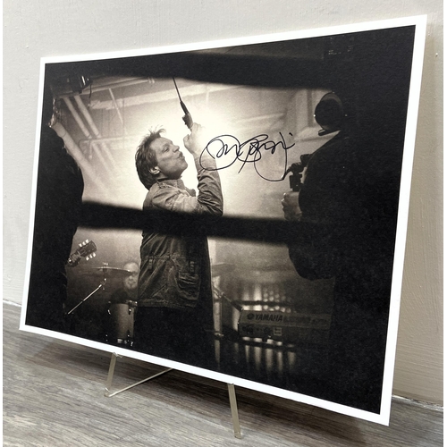 117 - A Jon Bon Jovi hand-signed photo card, obtained through official VIP ticket packages during the band... 