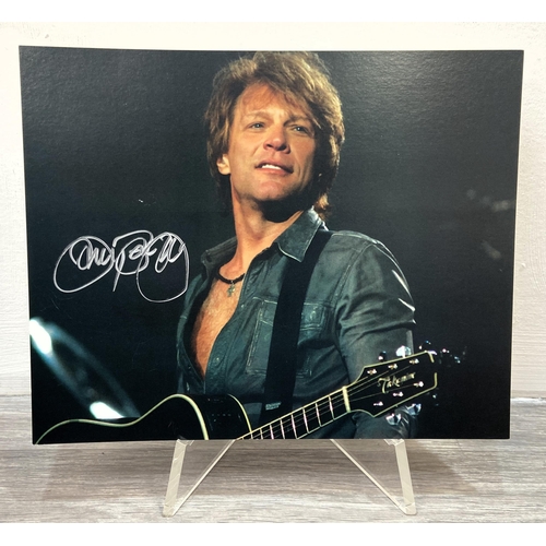 118 - A Jon Bon Jovi hand-signed colour 8 x 10 inch photograph, originally released as part of an exclusiv... 
