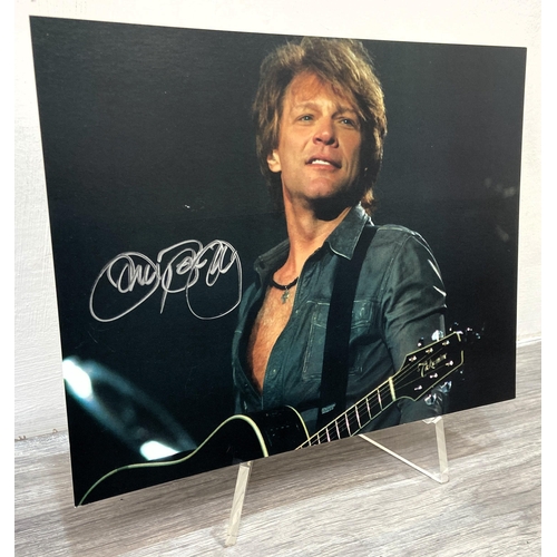 118 - A Jon Bon Jovi hand-signed colour 8 x 10 inch photograph, originally released as part of an exclusiv... 