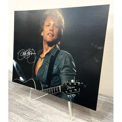 119 - A Jon Bon Jovi hand-signed colour 8 x 10 inch photograph, originally released as part of an exclusiv... 
