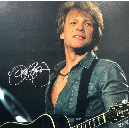 119 - A Jon Bon Jovi hand-signed colour 8 x 10 inch photograph, originally released as part of an exclusiv... 