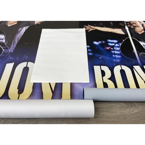 12 - Three promotional posters for Bon Jovi's Live Tour (also known as The Greatest Hits Tour) open-air c... 