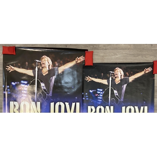 12 - Three promotional posters for Bon Jovi's Live Tour (also known as The Greatest Hits Tour) open-air c... 