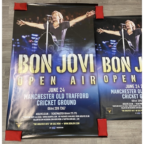 12 - Three promotional posters for Bon Jovi's Live Tour (also known as The Greatest Hits Tour) open-air c... 