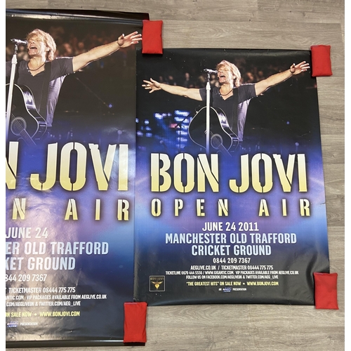 12 - Three promotional posters for Bon Jovi's Live Tour (also known as The Greatest Hits Tour) open-air c... 