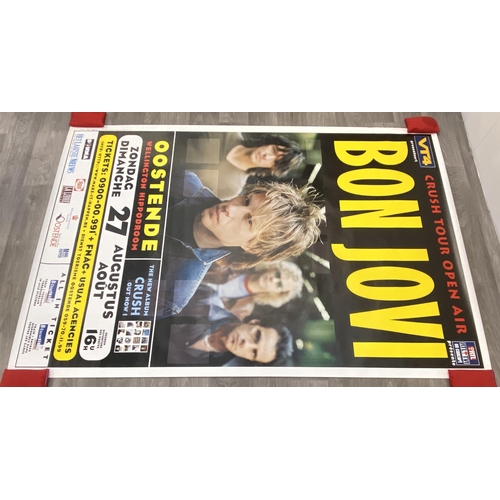 13 - A promotional poster for Bon Jovi's Crush Tour open-air concert held at the Wellington Hippodrome in... 