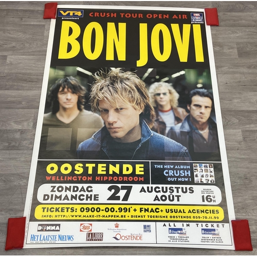 13 - A promotional poster for Bon Jovi's Crush Tour open-air concert held at the Wellington Hippodrome in... 