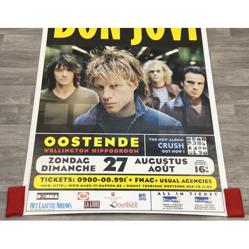 13 - A promotional poster for Bon Jovi's Crush Tour open-air concert held at the Wellington Hippodrome in... 