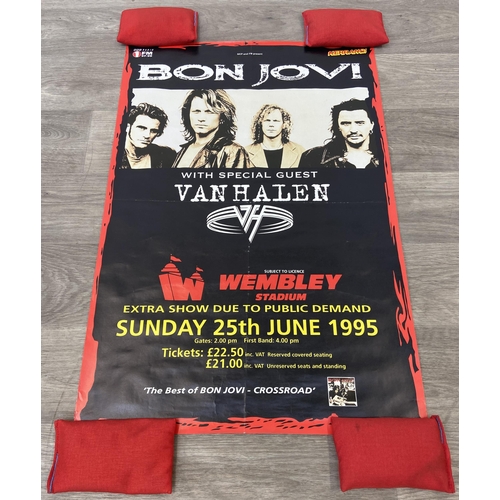 14 - A promotional concert poster for Bon Jovi's These Days Tour on Sunday, 25th June 1995, at Wembley St... 