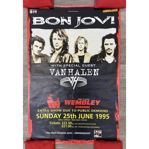 14 - A promotional concert poster for Bon Jovi's These Days Tour on Sunday, 25th June 1995, at Wembley St... 