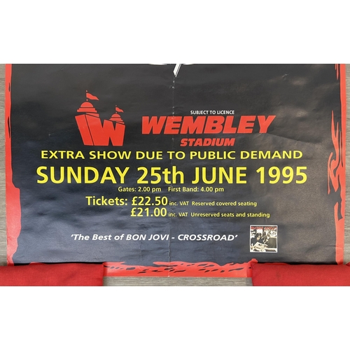 14 - A promotional concert poster for Bon Jovi's These Days Tour on Sunday, 25th June 1995, at Wembley St... 
