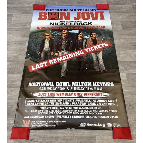 18 - A promotional concert poster for Bon Jovi's Have A Nice Day Tour on Saturday, 10th June, and Sunday,... 