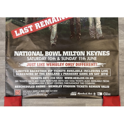 18 - A promotional concert poster for Bon Jovi's Have A Nice Day Tour on Saturday, 10th June, and Sunday,... 
