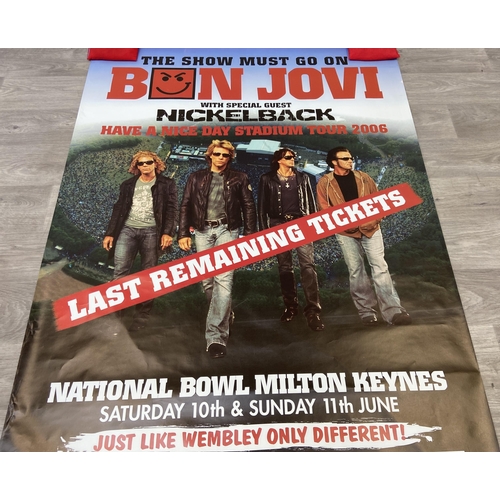 18 - A promotional concert poster for Bon Jovi's Have A Nice Day Tour on Saturday, 10th June, and Sunday,... 