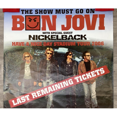 18 - A promotional concert poster for Bon Jovi's Have A Nice Day Tour on Saturday, 10th June, and Sunday,... 