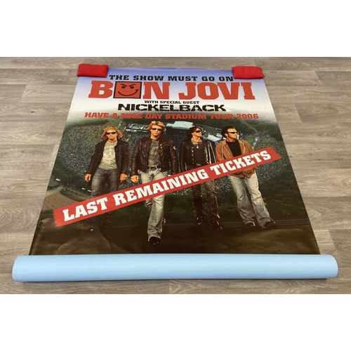 18 - A promotional concert poster for Bon Jovi's Have A Nice Day Tour on Saturday, 10th June, and Sunday,... 