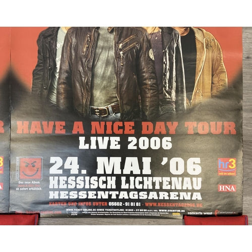 19 - Two promotional concert posters for Bon Jovi's Have A Nice Day Tour on May 24th, 2006, at the Hessen... 