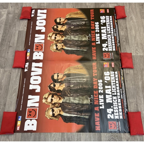 19 - Two promotional concert posters for Bon Jovi's Have A Nice Day Tour on May 24th, 2006, at the Hessen... 