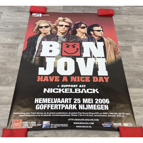 20 - A promotional concert poster for Bon Jovi's Have A Nice Day Tour on May 25th, 2006, at the Goffertpa... 