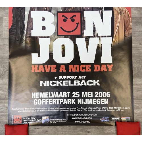20 - A promotional concert poster for Bon Jovi's Have A Nice Day Tour on May 25th, 2006, at the Goffertpa... 