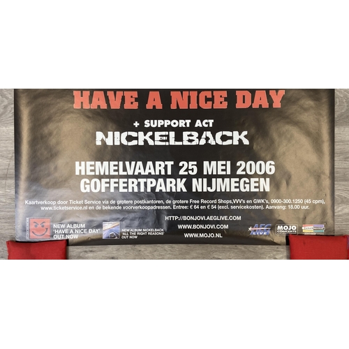 20 - A promotional concert poster for Bon Jovi's Have A Nice Day Tour on May 25th, 2006, at the Goffertpa... 