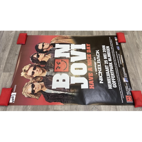 20 - A promotional concert poster for Bon Jovi's Have A Nice Day Tour on May 25th, 2006, at the Goffertpa... 