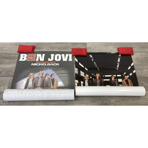 21 - Two concert posters for Bon Jovi's Have A Nice Day Tour, one promoting the whole tour between 2005 a... 