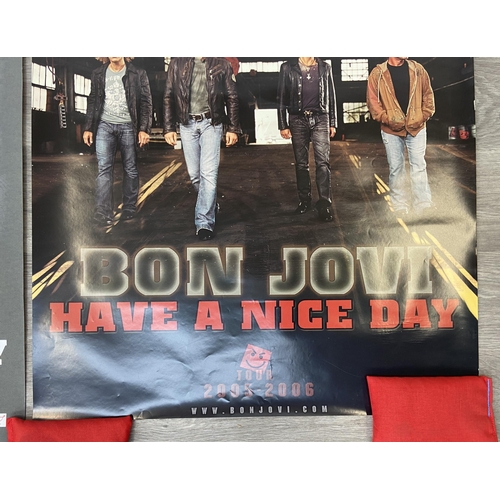 21 - Two concert posters for Bon Jovi's Have A Nice Day Tour, one promoting the whole tour between 2005 a... 