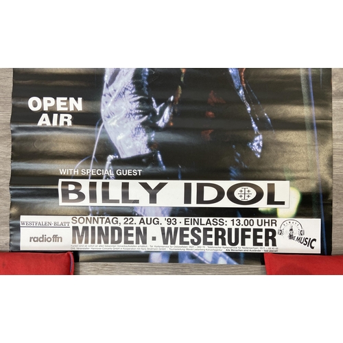 22 - A promotional open-air concert poster for Bon Jovi's I'll Sleep When I'm Dead Tour on August 22nd, 1... 