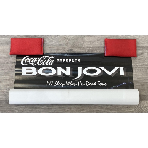22 - A promotional open-air concert poster for Bon Jovi's I'll Sleep When I'm Dead Tour on August 22nd, 1... 