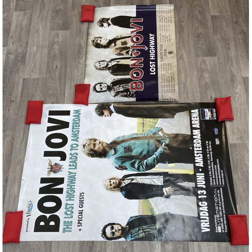 Two promotional concert posters for Bon Jovi's The Lost Highway